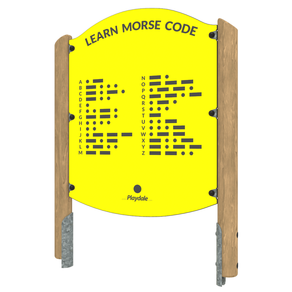 Morse Code Panel By Playdale Playgrounds - Made In The UK