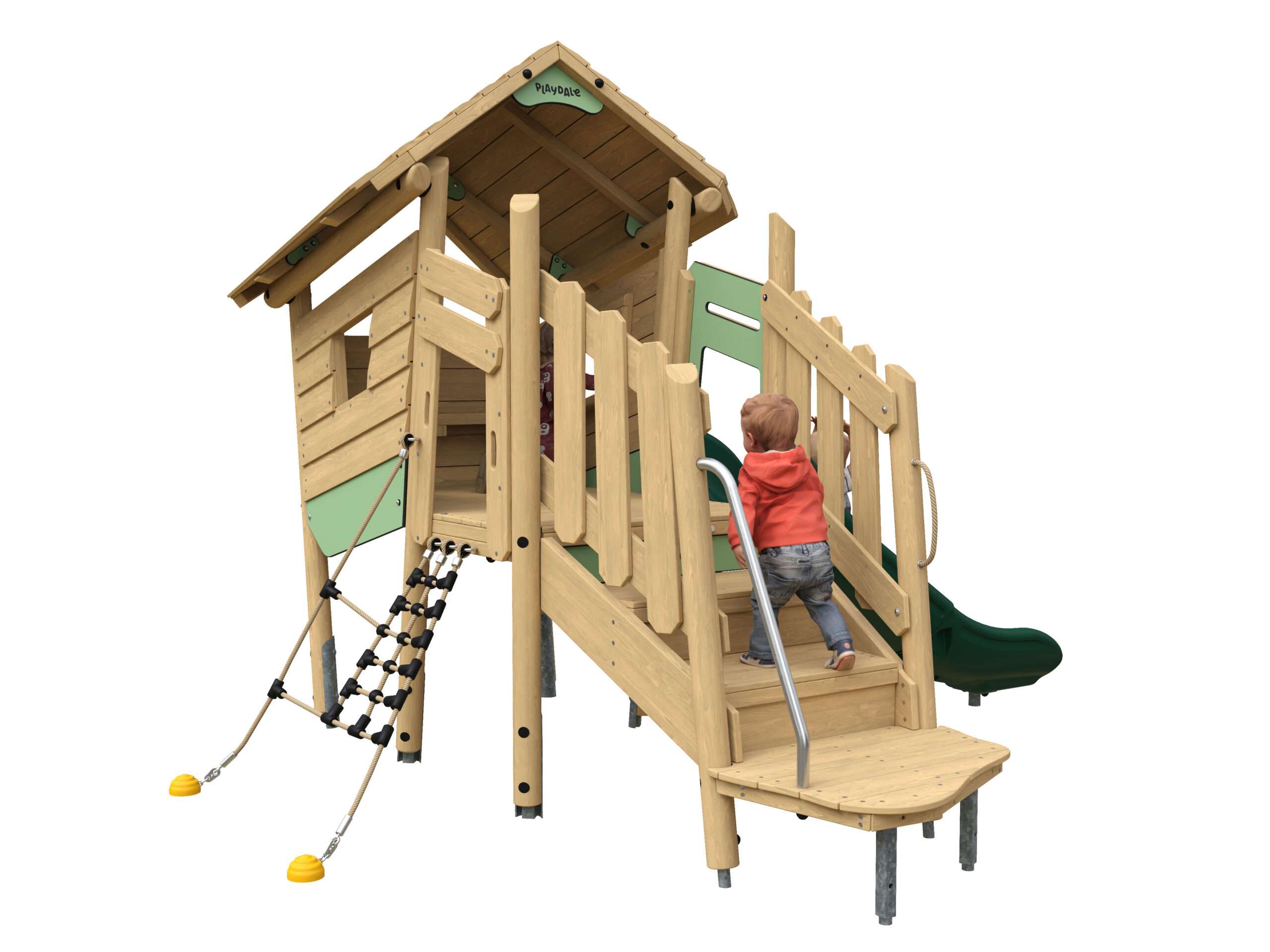 Woodland Den Plus - Plastic Slide - Kids 01